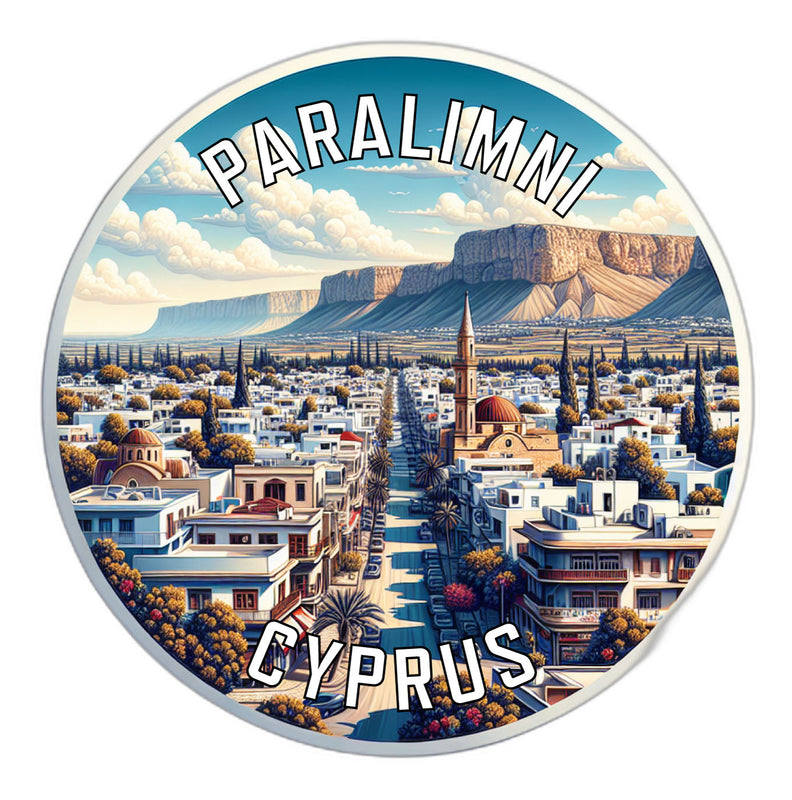 Paralimni Cyprus Souvenir Die Cut Flat Magnet 2-Inch