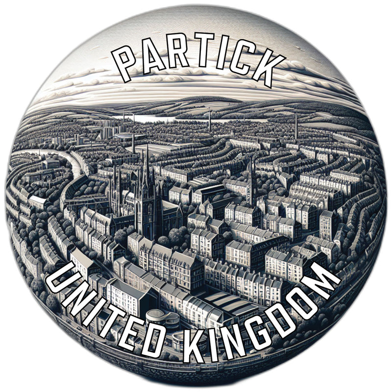 Partick United Kingdom Souvenir Die Cut Flat Magnet 2-Inch