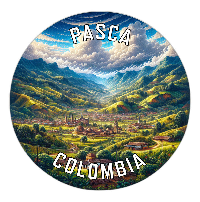 Pasca Colombia Souvenir Die Cut Flat Magnet 2-Inch