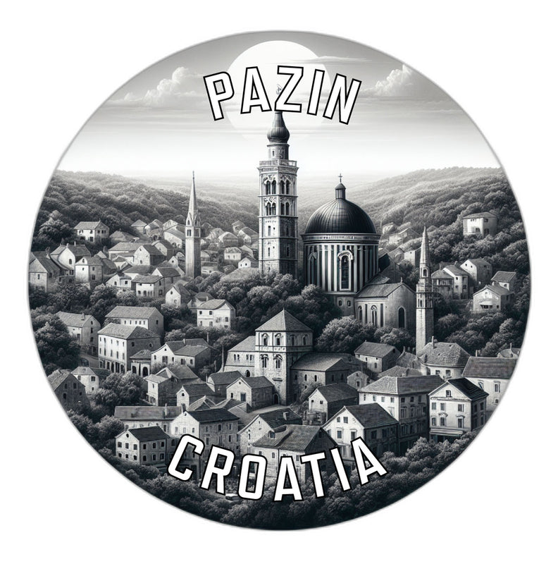 Pazin Croatia Souvenir Die Cut Flat Magnet 3-Inch