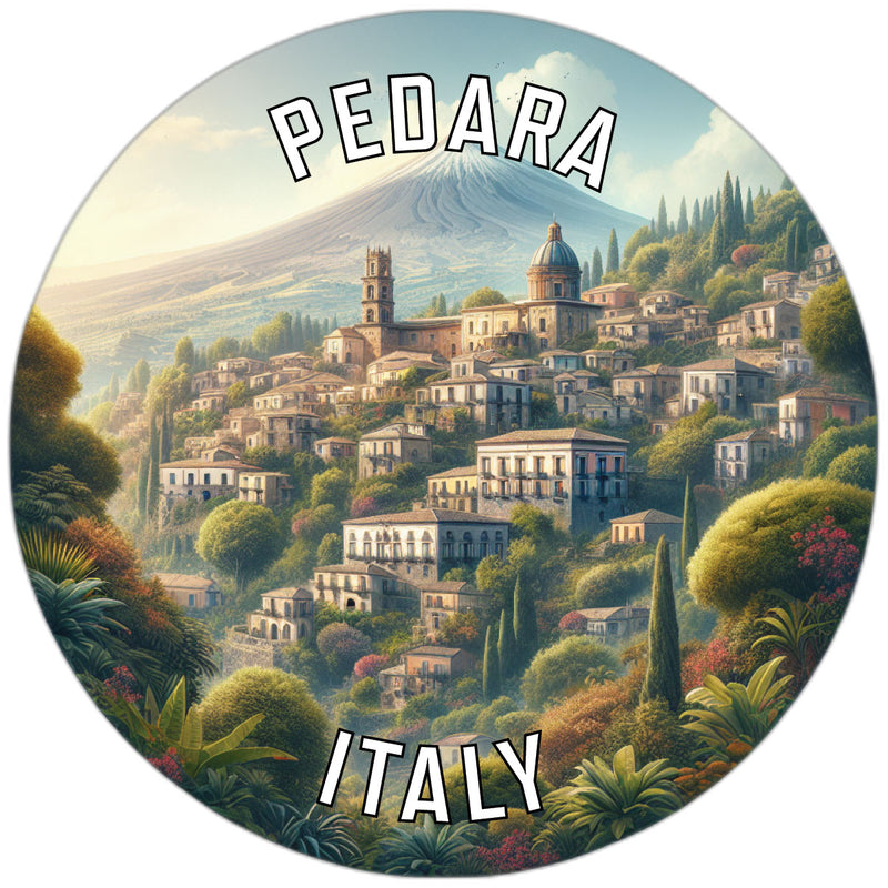 Pedara Italy Souvenir Vinyl Decal Sticker 2-Inch