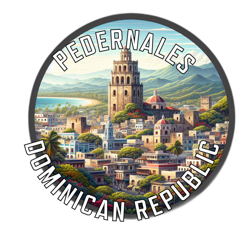 Pedernales Dominican Republic Souvenir Die Cut Flat Magnet 6-Inch