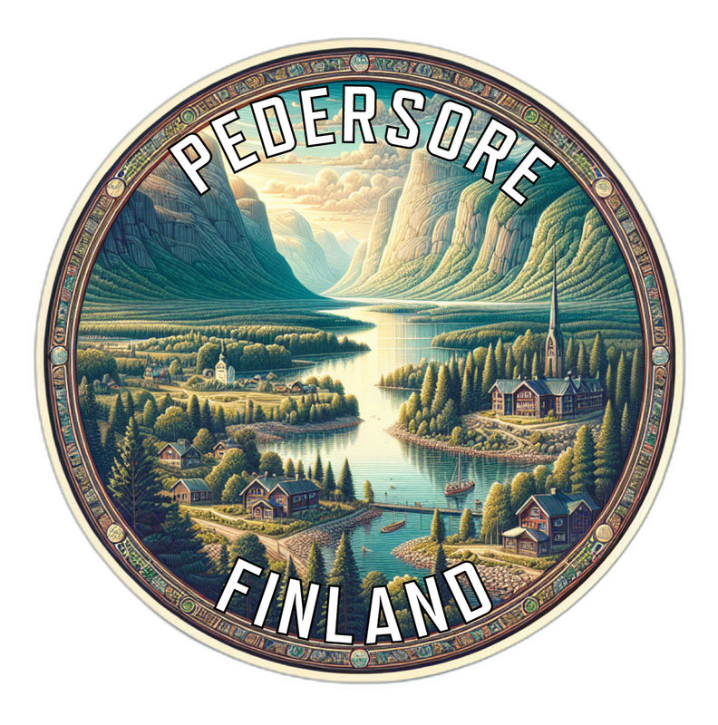 Pedersore Finland Souvenir Die Cut Flat Magnet 2-Inch