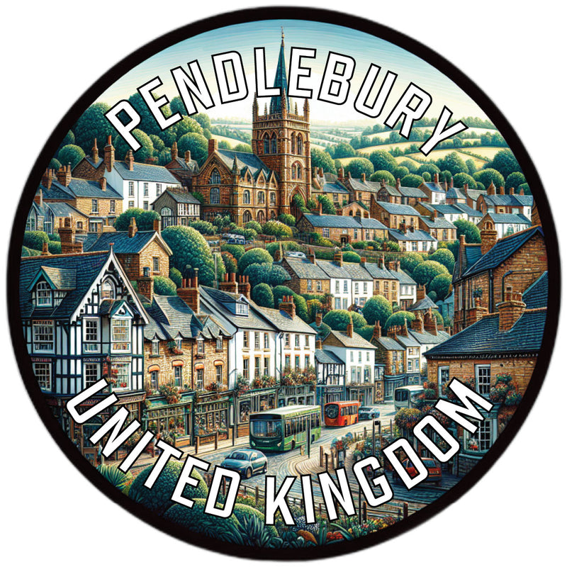 Pendlebury United Kingdom Souvenir Die Cut Flat Magnet 2-Inch