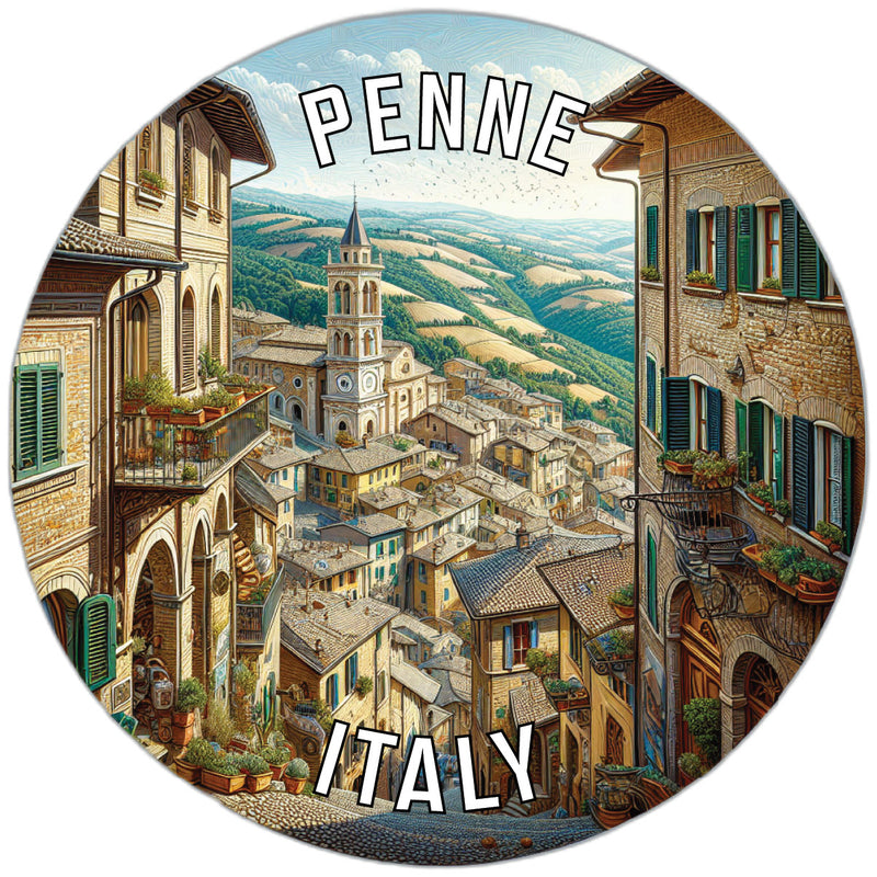 Penne Italy Souvenir Vinyl Decal Sticker 6-Inch
