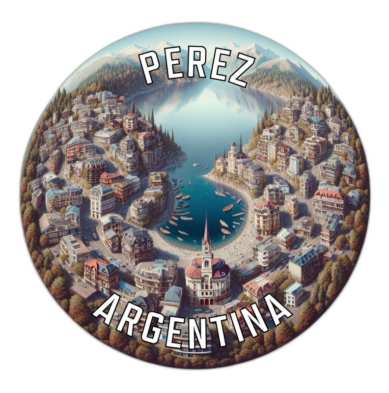 Perez Argentina Souvenir Die Cut Flat Magnet 6-Inch