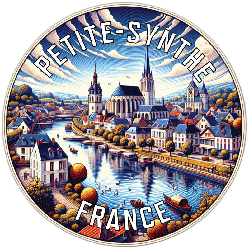 Petite Synthe France Souvenir Die Cut Flat Magnet 6-Inch