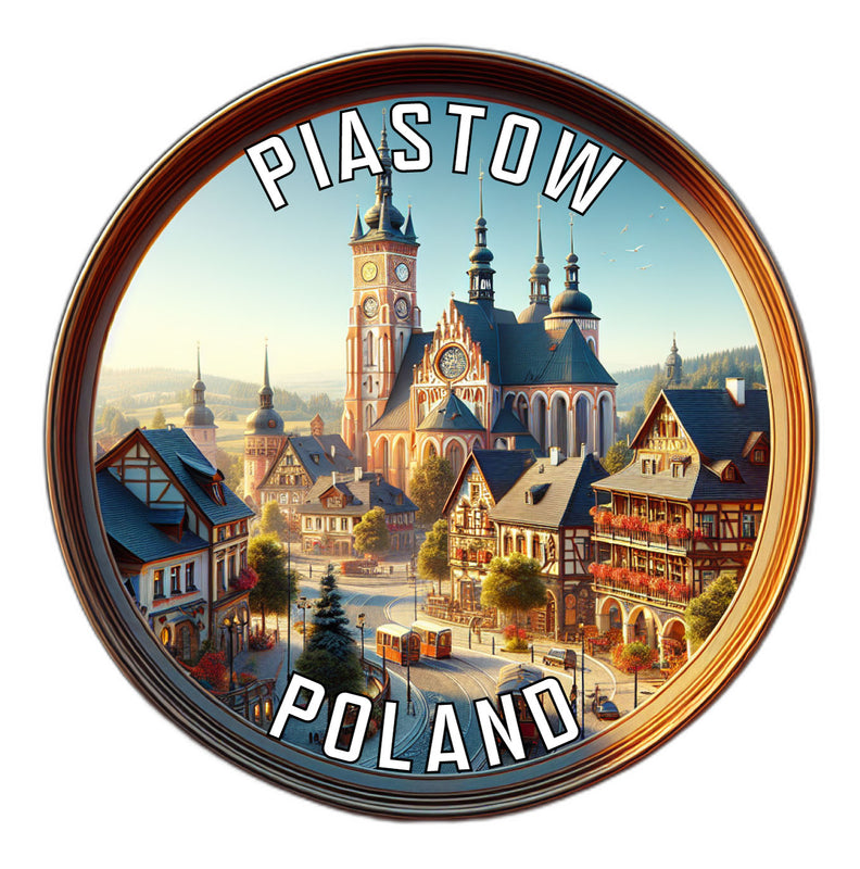 Piastow Poland Souvenir Vinyl Decal Sticker 2-Inch