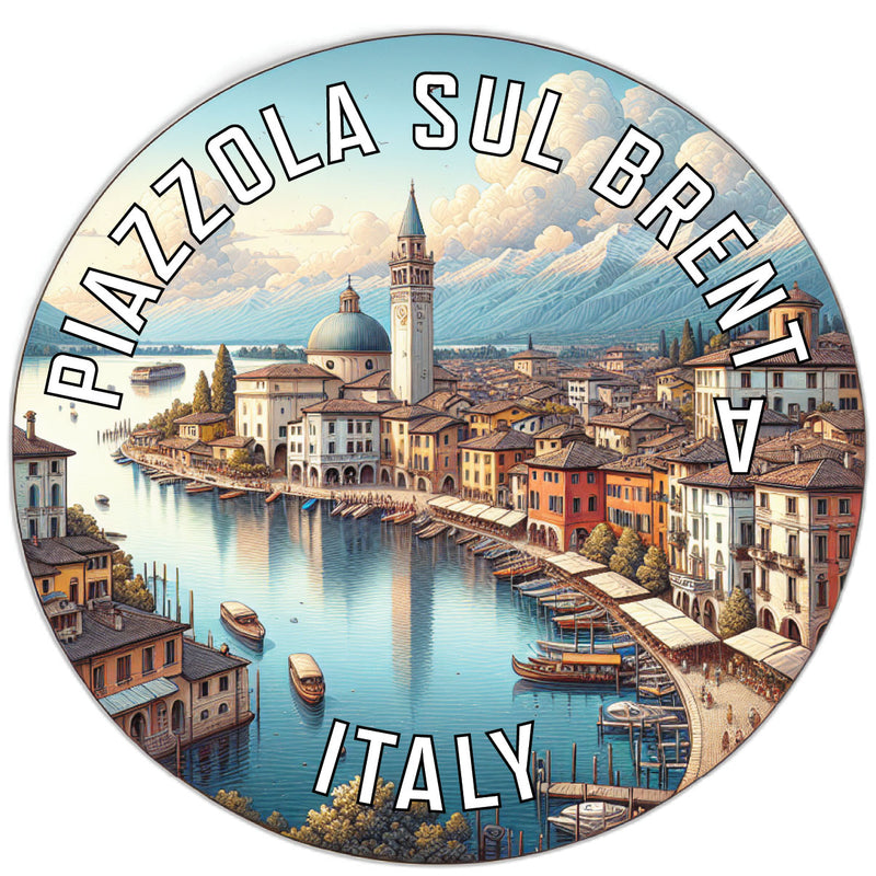 Piazzola sul Brenta Italy Souvenir Die Cut Flat Magnet 2-Inch