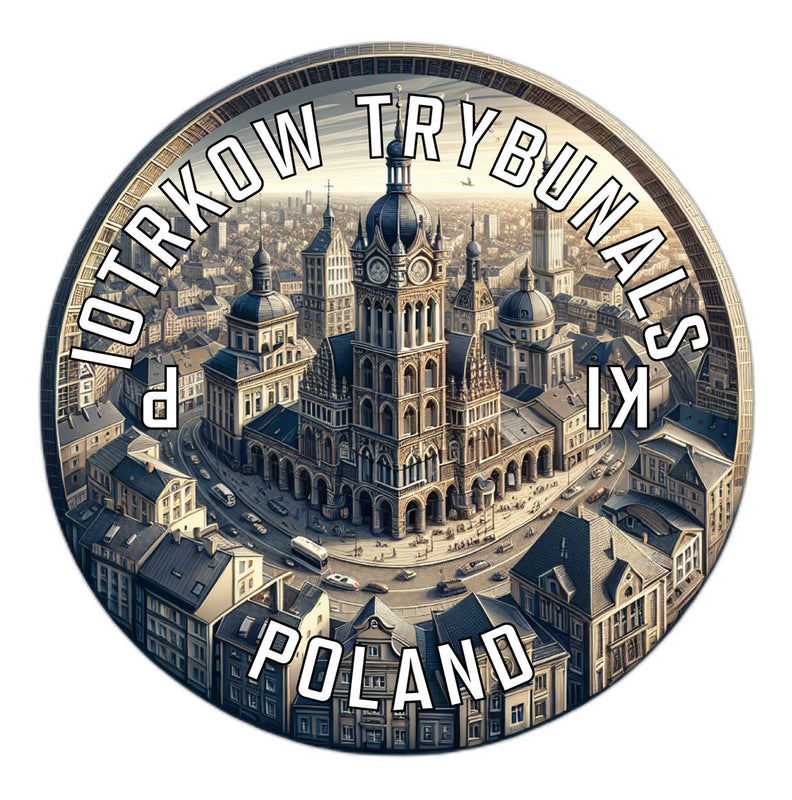 Piotrkow Trybunalski Poland Souvenir Die Cut Flat Magnet 2-Inch
