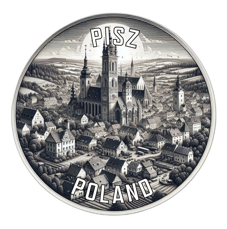 Pisz Poland Souvenir Vinyl Decal Sticker 6-Inch