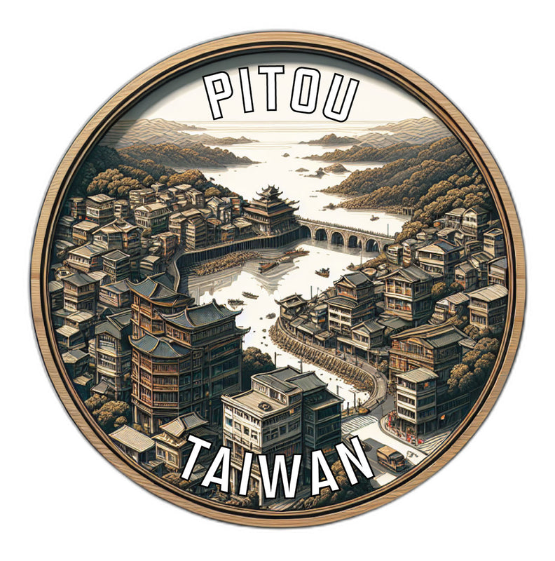 Pitou Taiwan Souvenir Vinyl Decal Sticker 6-Inch