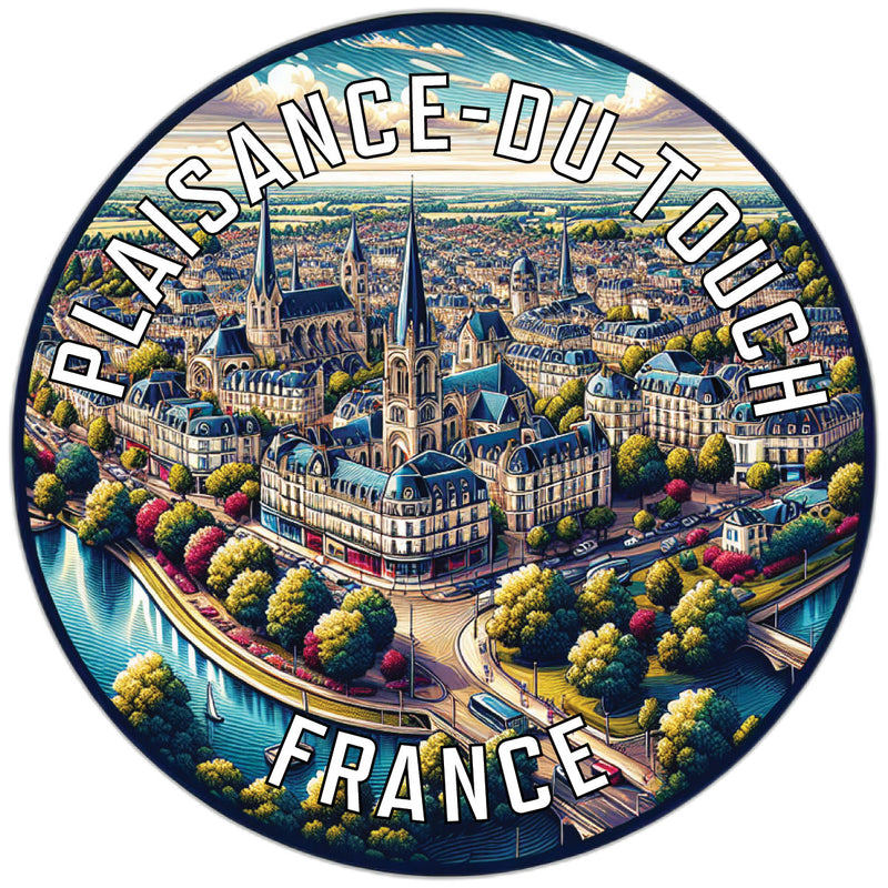 Plaisance du Touch France Souvenir Die Cut Flat Magnet 2-Inch