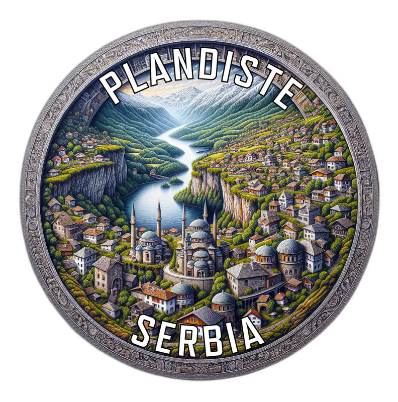 Plandiste Serbia Souvenir Vinyl Decal Sticker 2-Inch