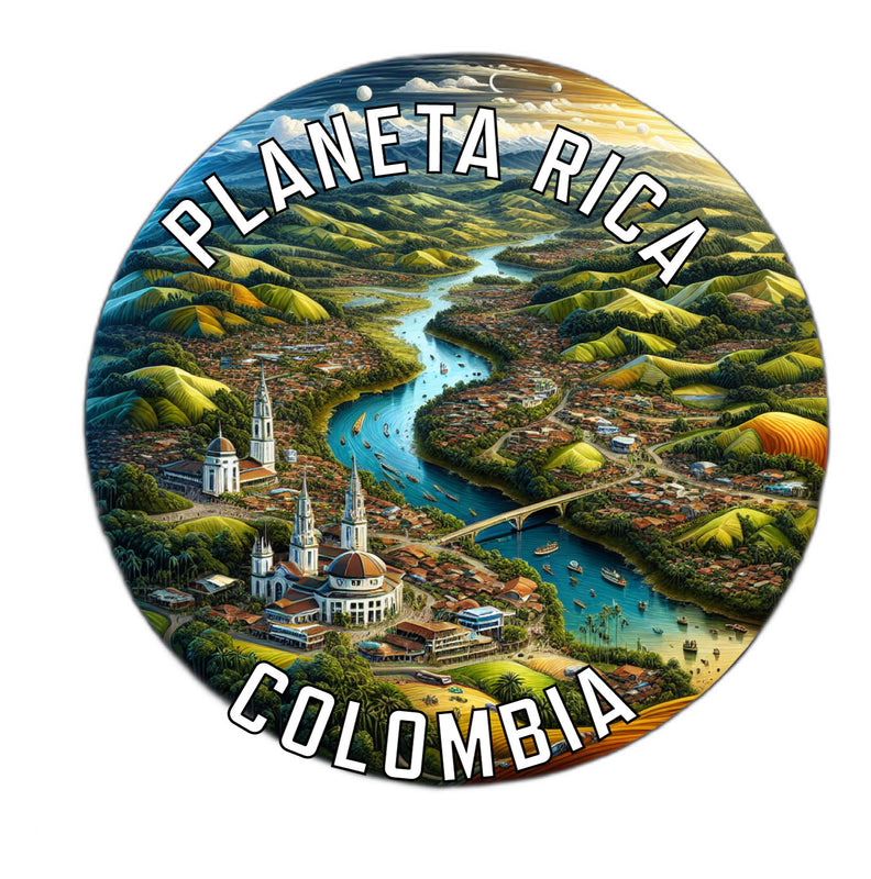 Planeta Rica Colombia Souvenir Vinyl Decal Sticker 6-Inch