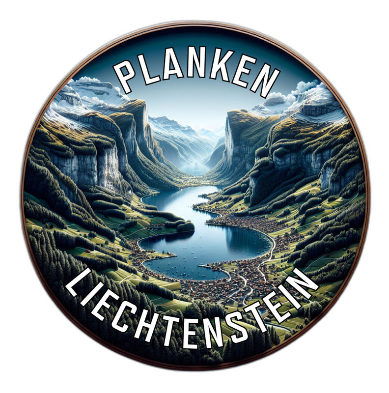 Planken Liechtenstein Souvenir Vinyl Decal Sticker 2-Inch