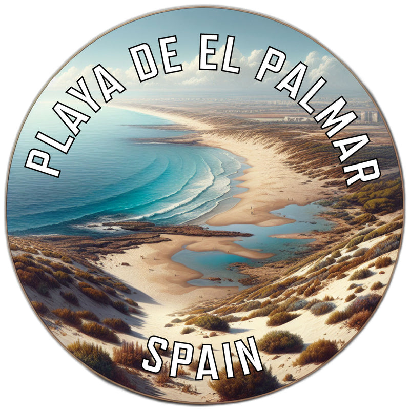 Playa de El Palmar Souvenir Die Cut Flat Magnet 2-Inch