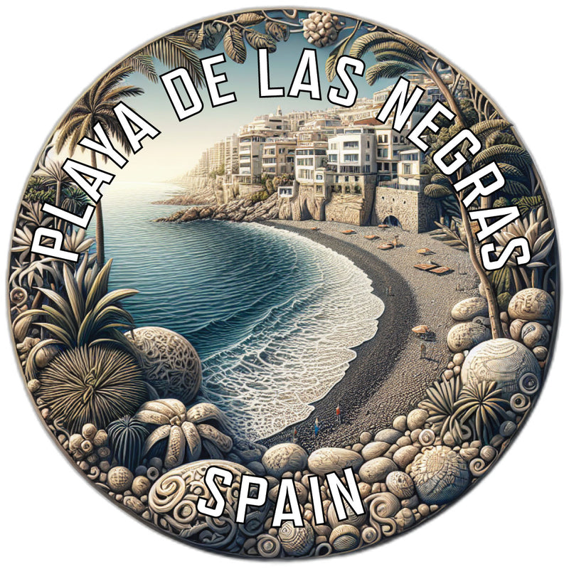 Playa de Las Negras Souvenir Vinyl Decal Sticker 2-Inch