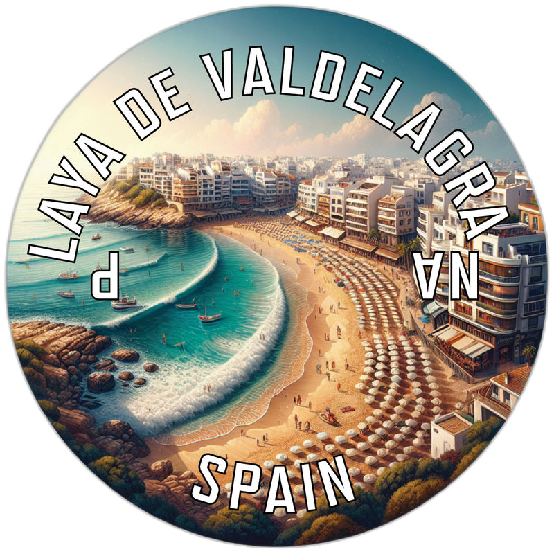 Playa de Valdelagrana Souvenir Die Cut Flat Magnet 6-Inch