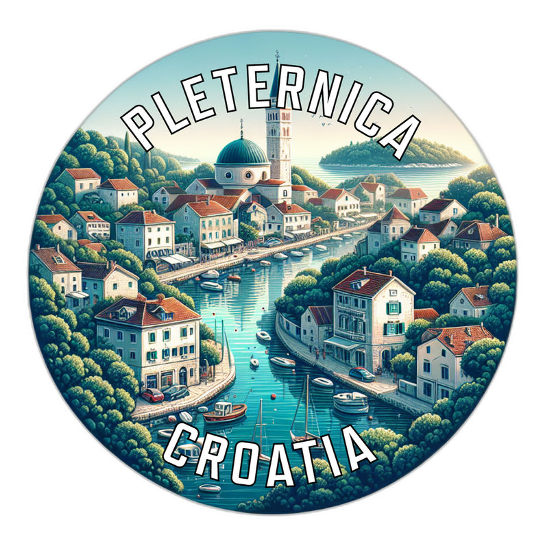 Pleternica Croatia Souvenir Die Cut Flat Magnet 2-Inch