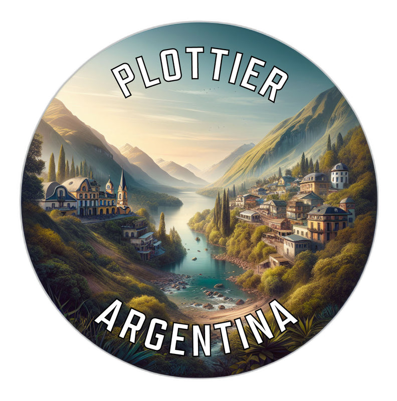 Plottier Argentina Souvenir Die Cut Flat Magnet 2-Inch