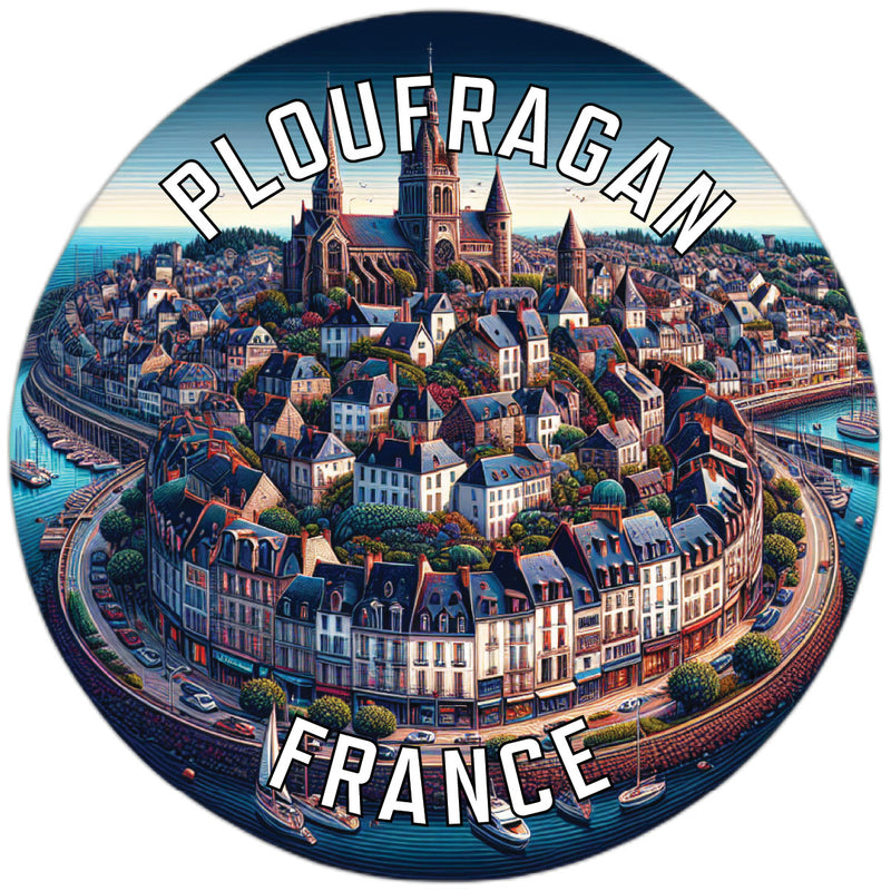 Ploufragan France Souvenir Die Cut Flat Magnet 6-Inch