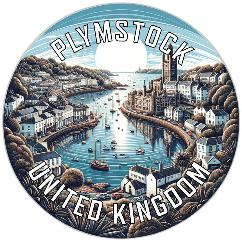 Plymstock United Kingdom Souvenir Die Cut Flat Magnet 6-Inch