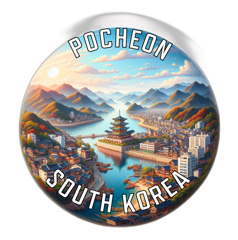Pocheon Korea South Souvenir Vinyl Decal Sticker 2-Inch