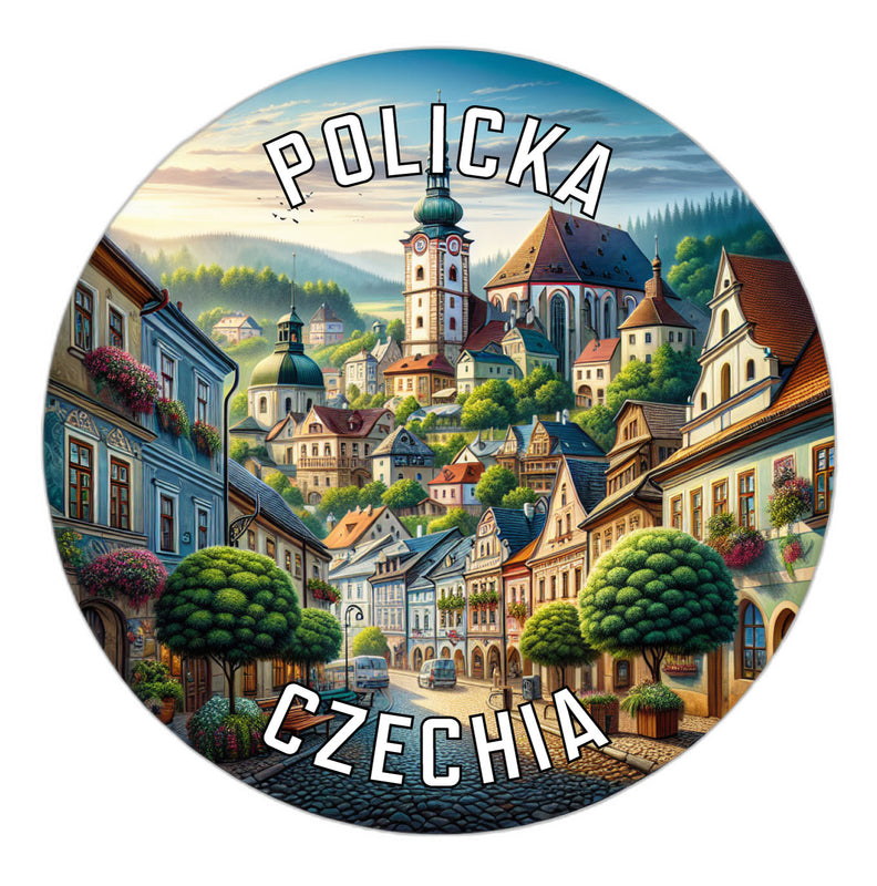 Policka Czechia Souvenir Vinyl Decal Sticker 3-Inch
