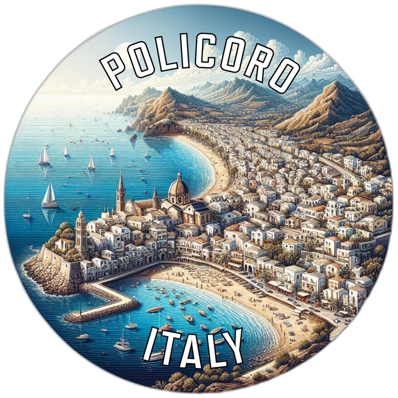 Policoro Italy Souvenir Die Cut Flat Magnet 2-Inch