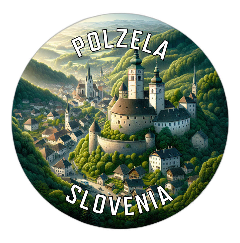 Polzela Slovenia Souvenir Die Cut Flat Magnet 6-Inch