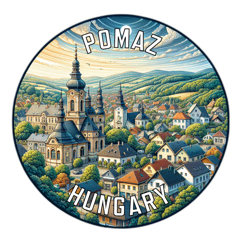 Pomaz Hungary Souvenir Vinyl Decal Sticker 2-Inch