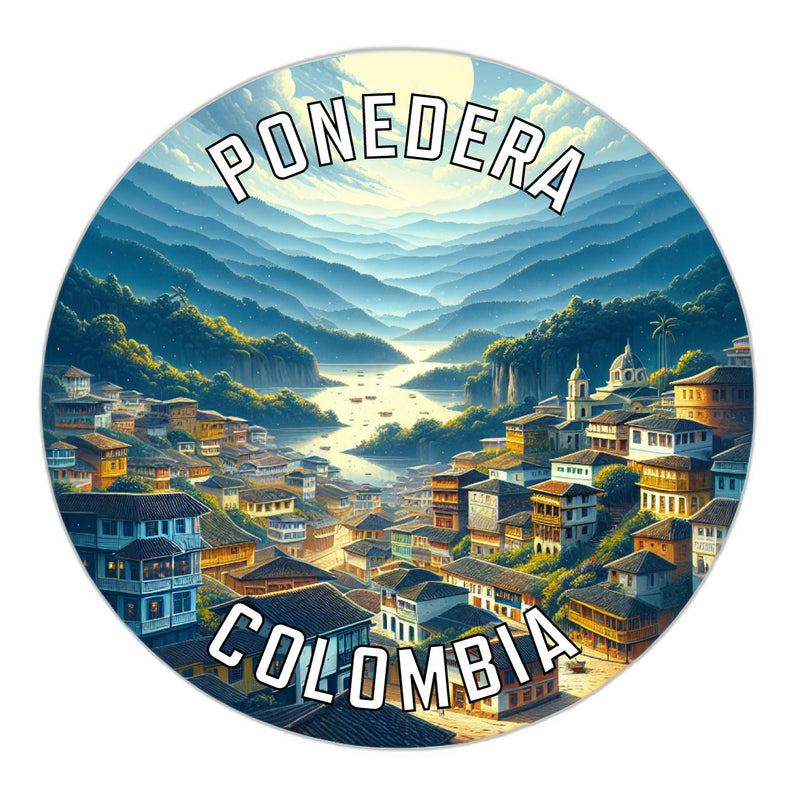 Ponedera Colombia Souvenir Vinyl Decal Sticker 2-Inch