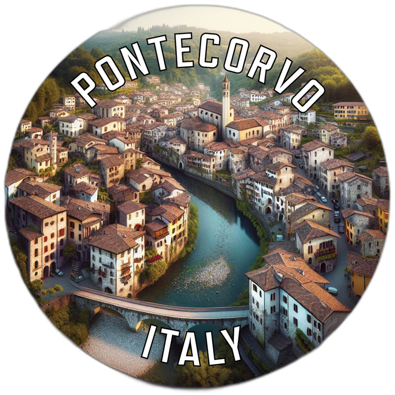 Pontecorvo Italy Souvenir Die Cut Flat Magnet 6-Inch