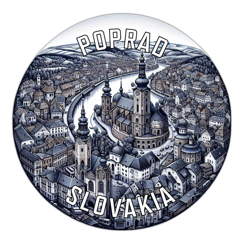 Poprad Slovakia Souvenir Vinyl Decal Sticker 2-Inch