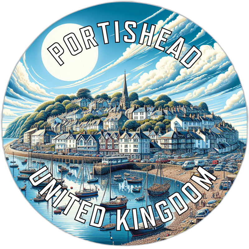 Portishead United Kingdom Souvenir Die Cut Flat Magnet 2-Inch
