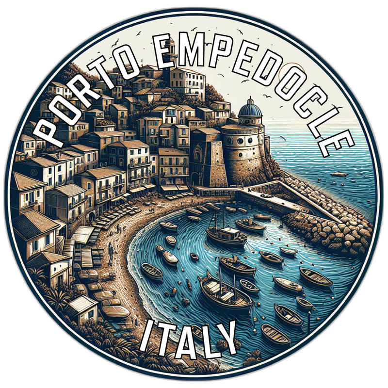 Porto Empedocle Italy Souvenir Die Cut Flat Magnet 6-Inch