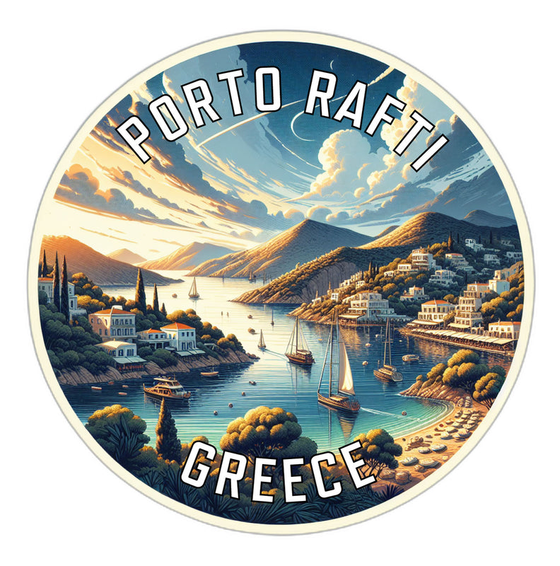 Porto Rafti Greece Souvenir Vinyl Decal Sticker 2-Inch