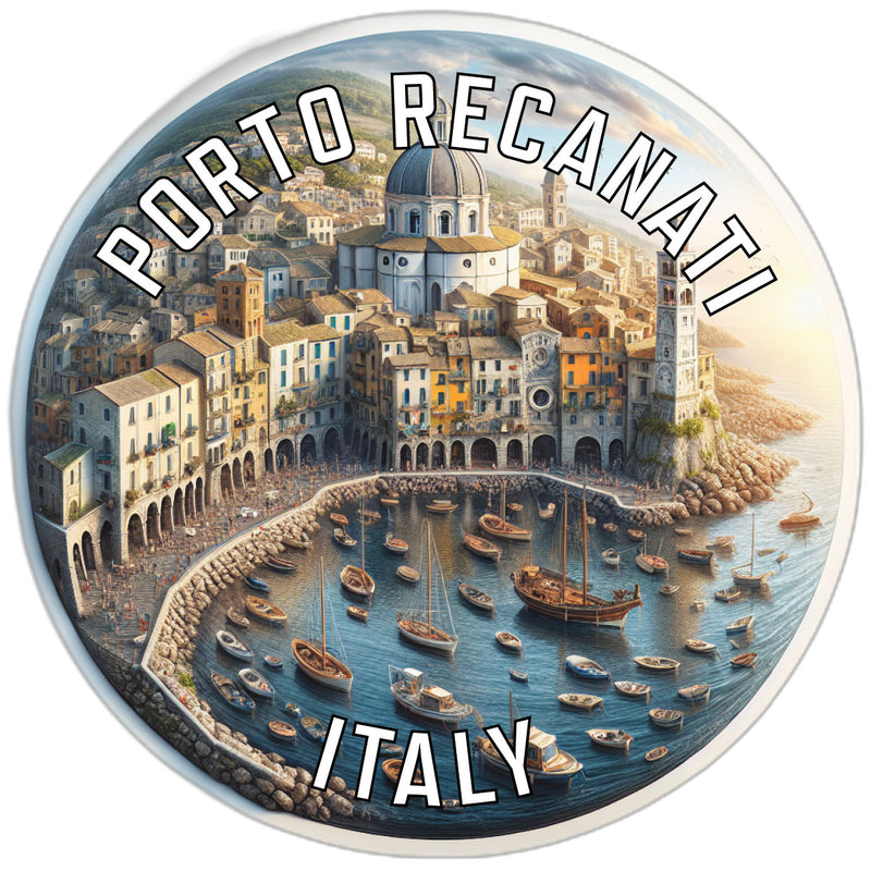 Porto Recanati Italy Souvenir Die Cut Flat Magnet 2-Inch