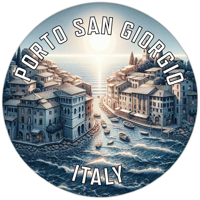 Porto San Giorgio Italy Souvenir Die Cut Flat Magnet 2-Inch