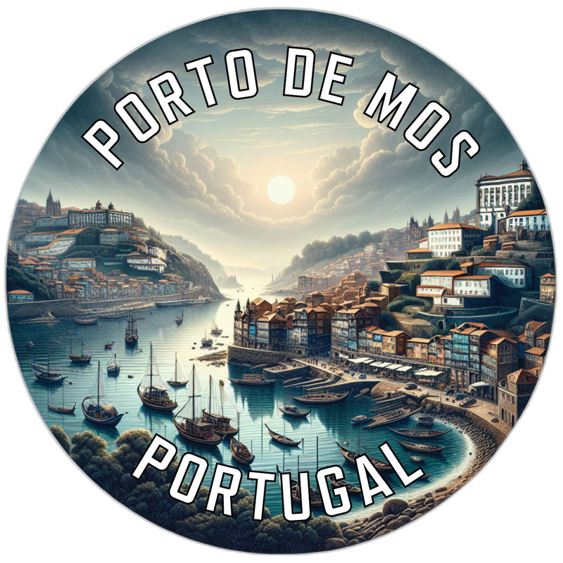 Porto de Mos Portugal Souvenir Die Cut Flat Magnet 2-Inch