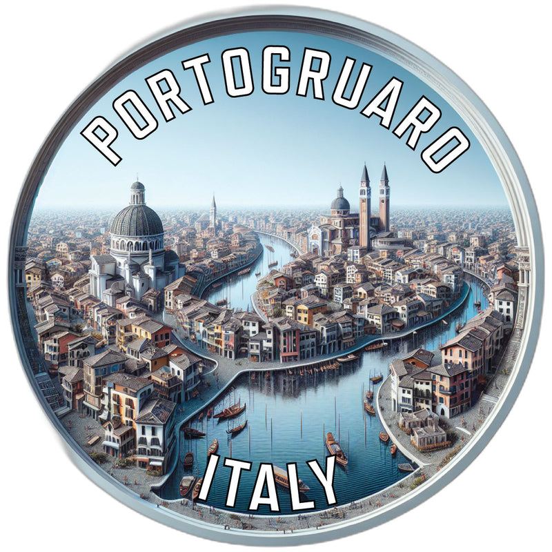 Portogruaro Italy Souvenir Die Cut Flat Magnet 6-Inch