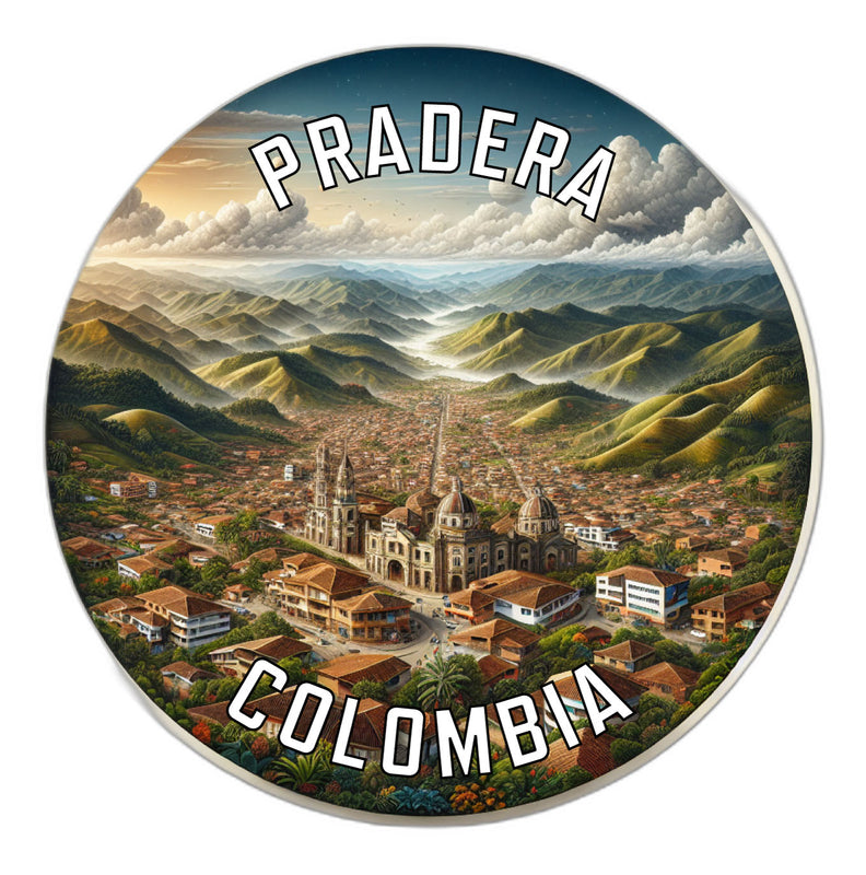 Pradera Colombia Souvenir Vinyl Decal Sticker 2-Inch