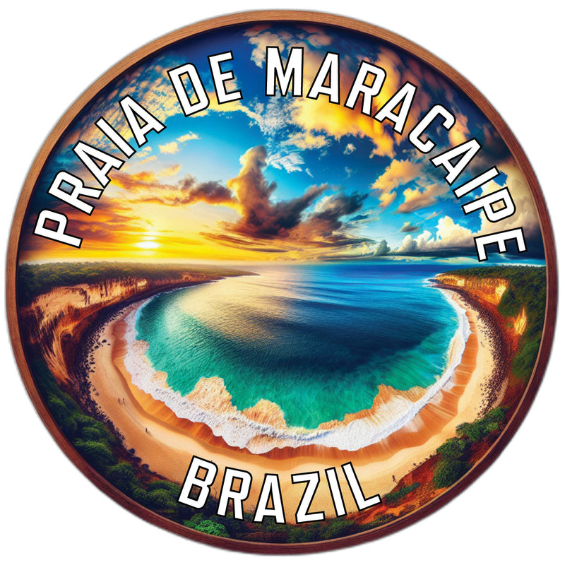 Praia de Maracaipe Souvenir Die Cut Flat Magnet 2-Inch