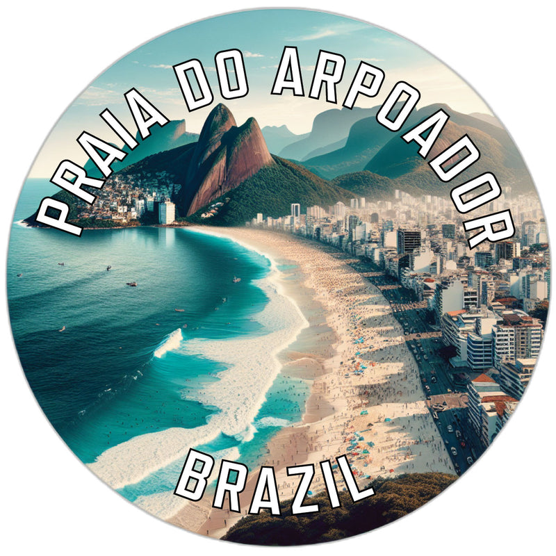 Praia do Arpoador Souvenir Die Cut Flat Magnet 2-Inch