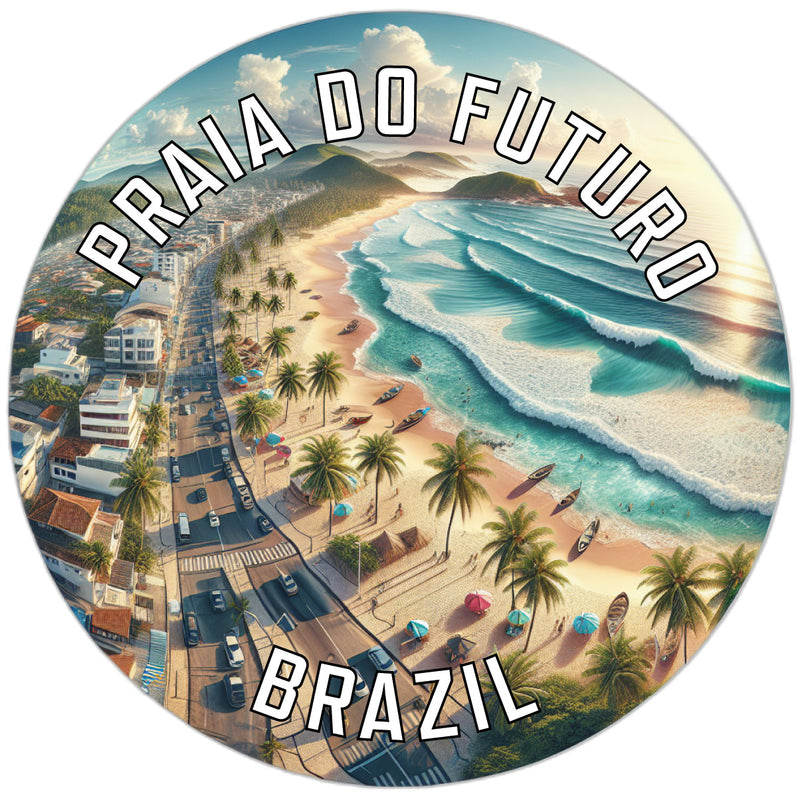 Praia do Futuro Souvenir Die Cut Flat Magnet 6-Inch