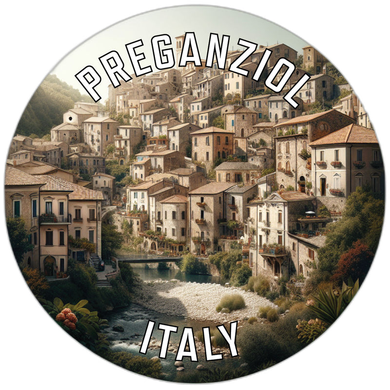 Preganziol Italy Souvenir Die Cut Flat Magnet 4-Inch