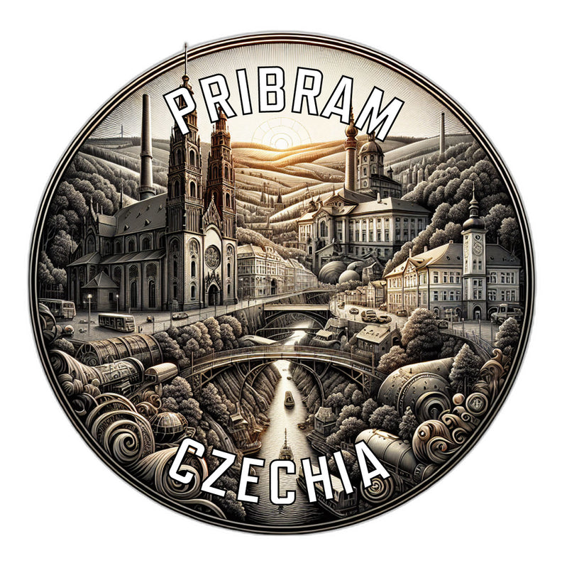 Pribram Czechia Souvenir Vinyl Decal Sticker 6-Inch