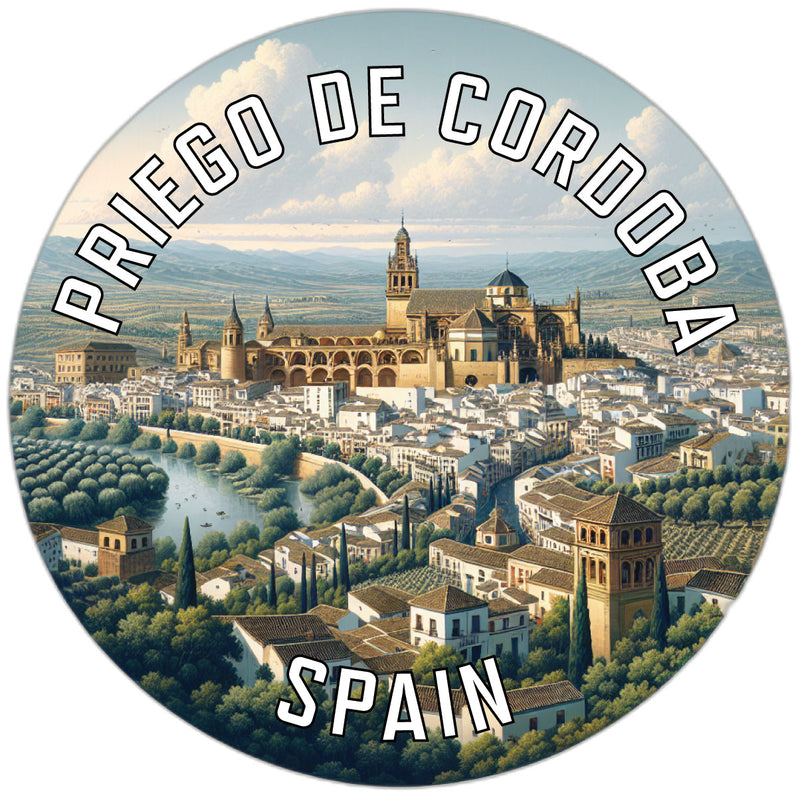 Priego de Cordoba Spain Souvenir Die Cut Flat Magnet 2-Inch