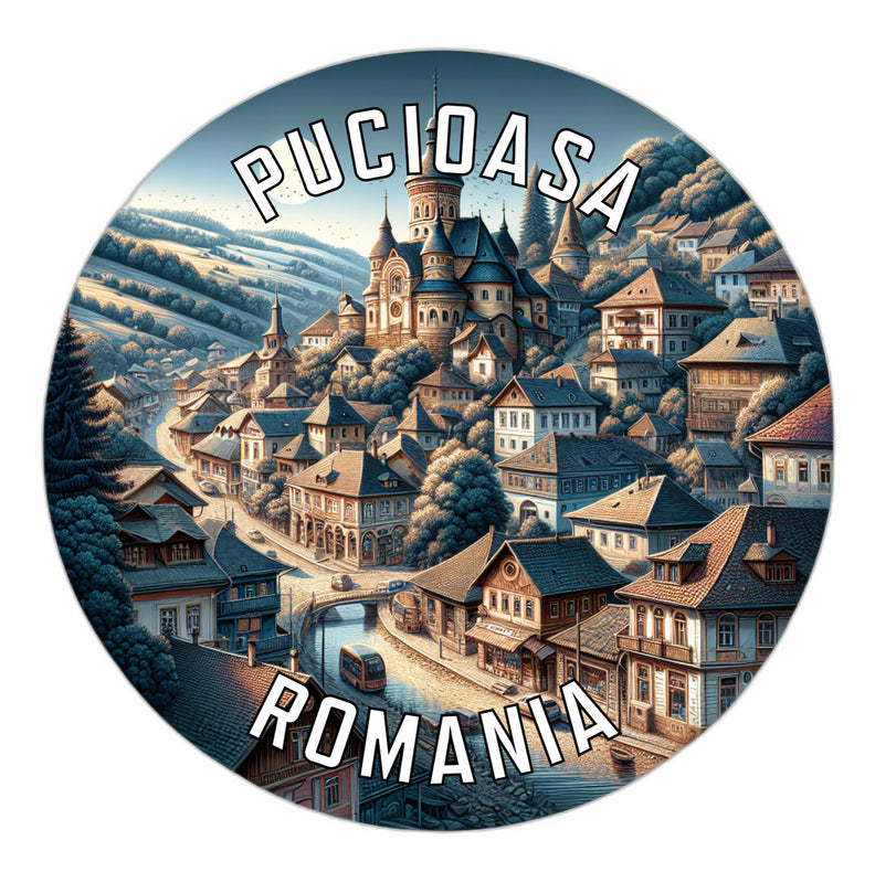 Pucioasa Romania Souvenir Vinyl Decal Sticker 2-Inch